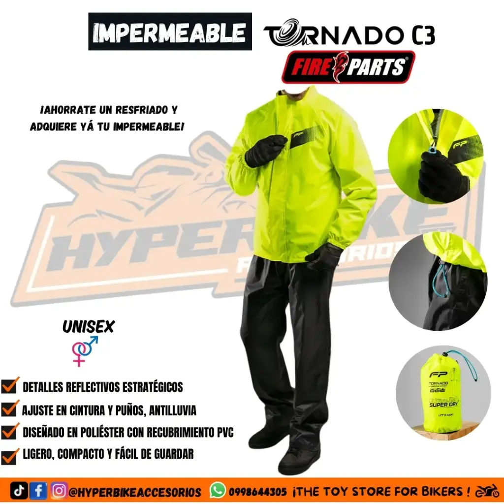 Impermeable Tornado C3 Neón