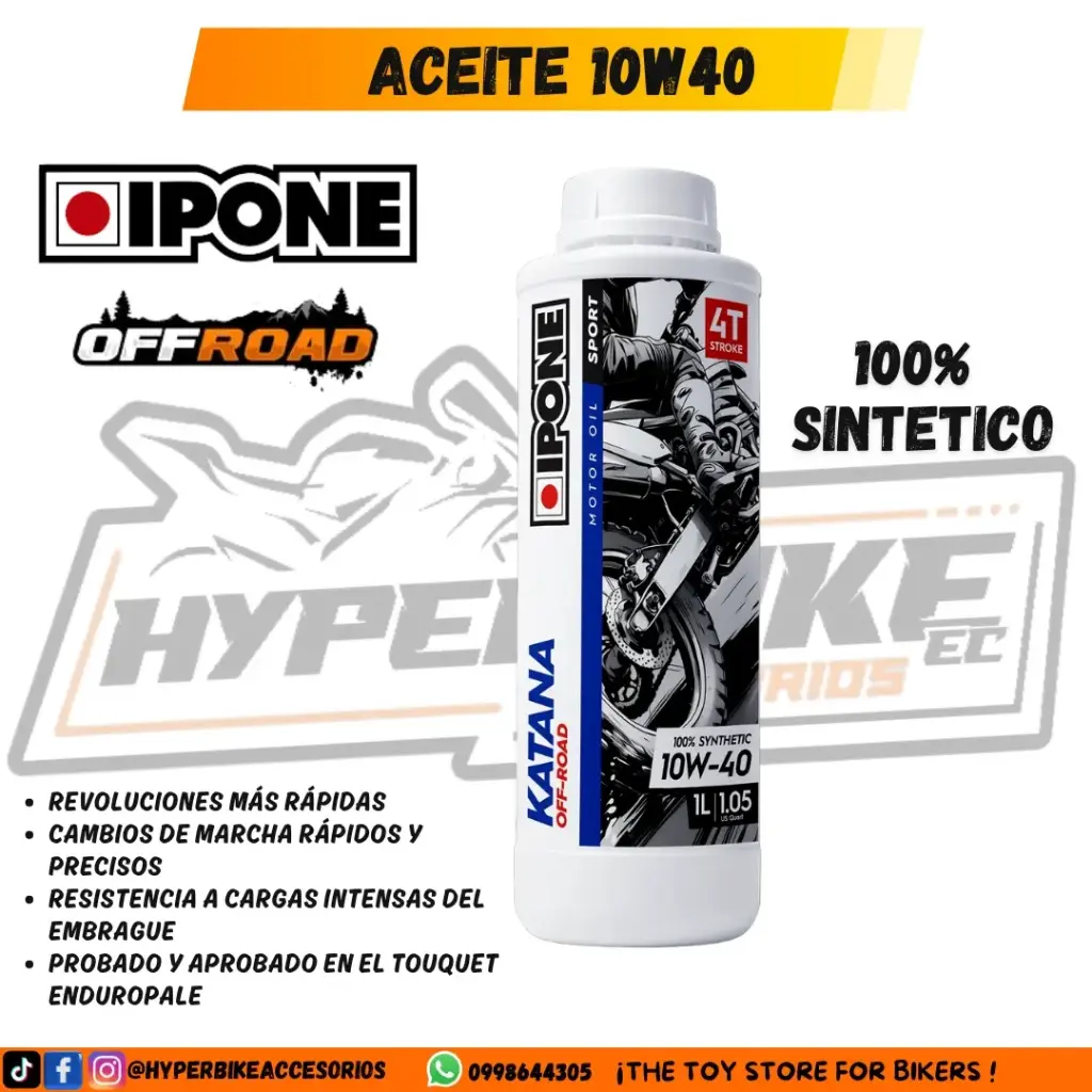 Aceite  IPONE 10W40 off road
