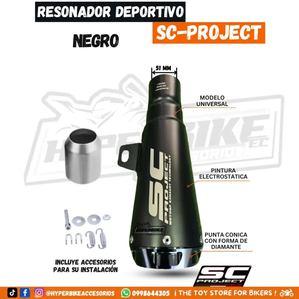 Resonador SC Project Negro