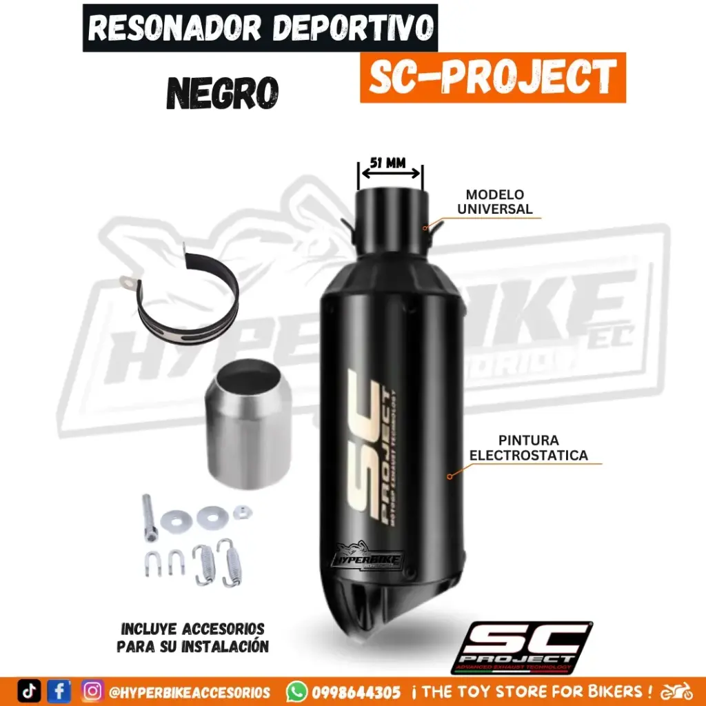 Resonador SC Project Negro