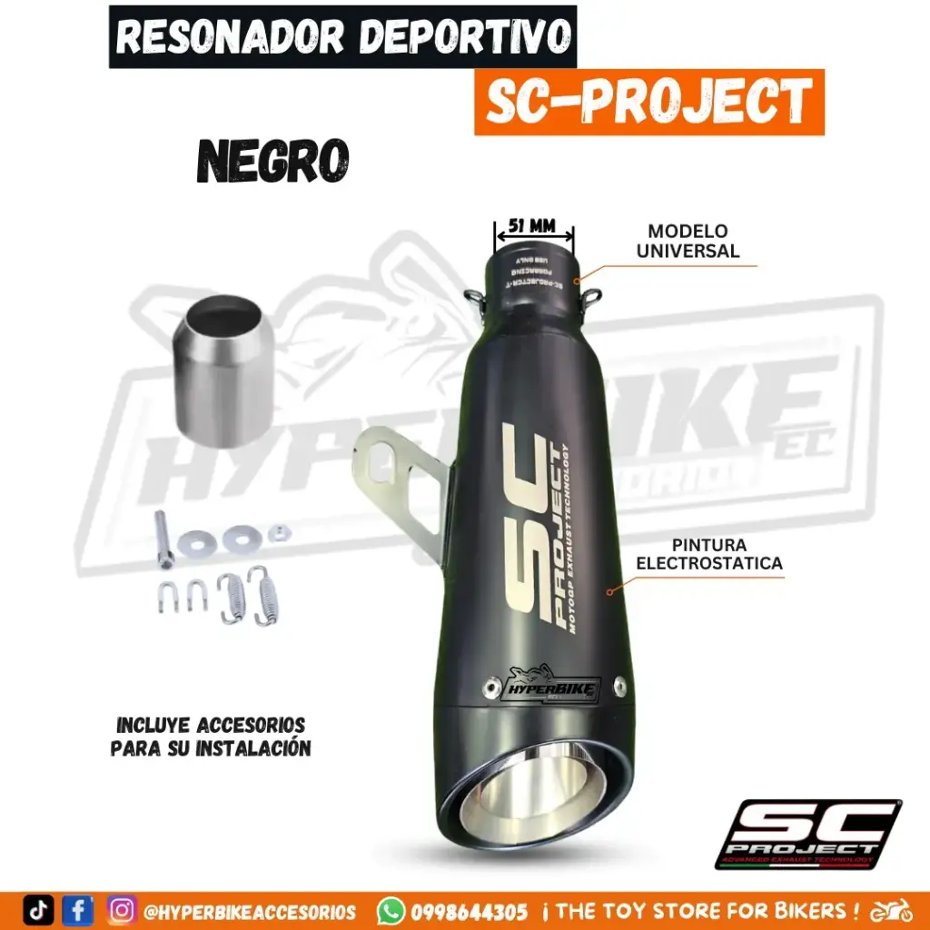 Resonador SC Project Negro