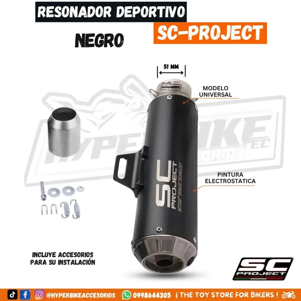 Resonador SC Project Negro