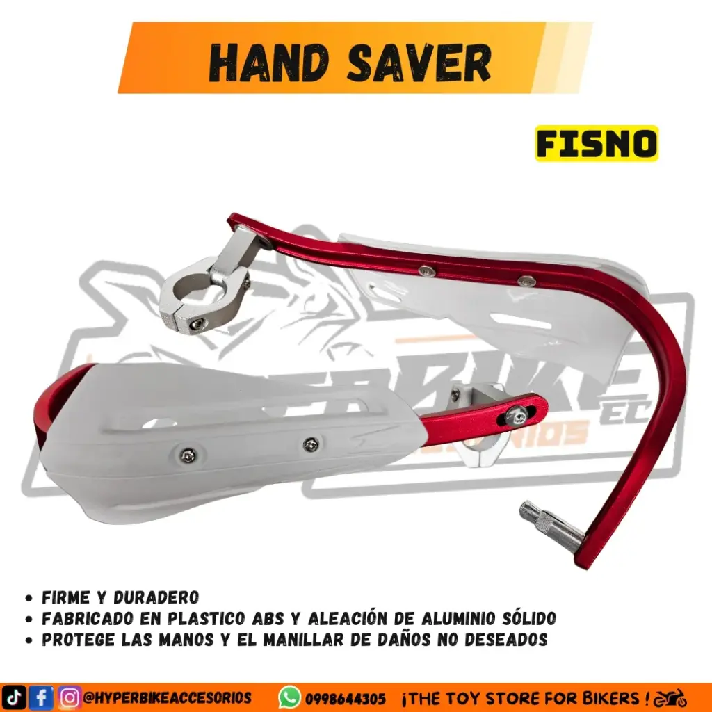 Hand Saver Fisno Blanco / Rojo