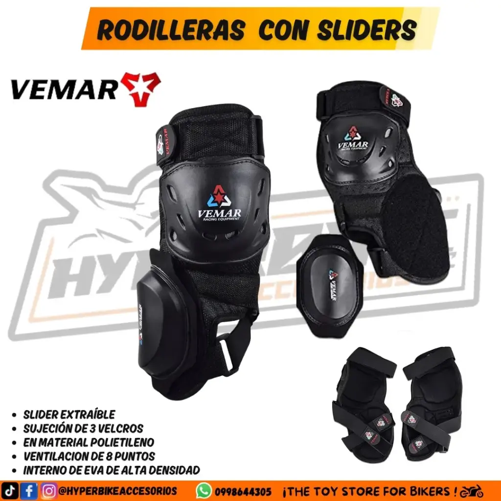 Rodilleras Vemar con Sliders