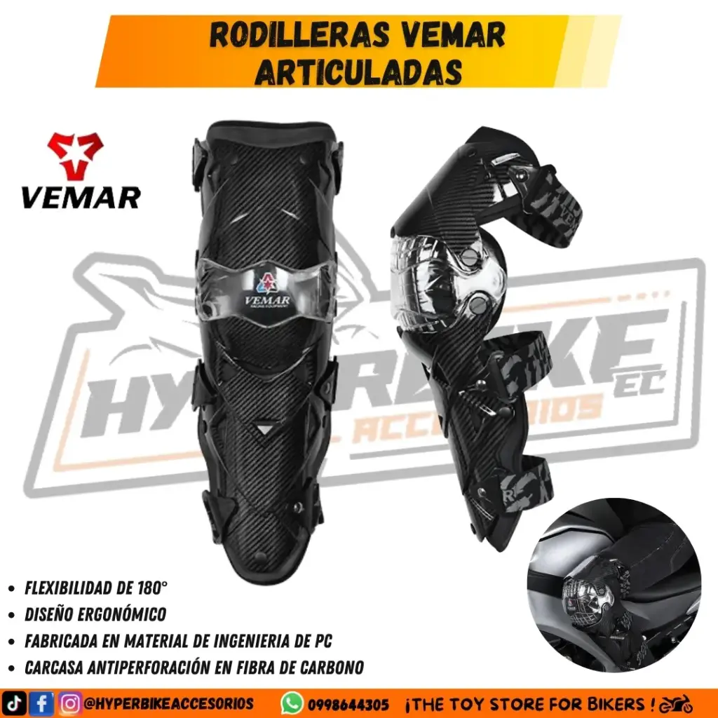Rodilleras Vemar Articuladas Negro