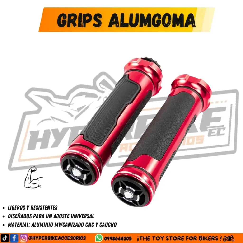Grips Alumgoma Rojo