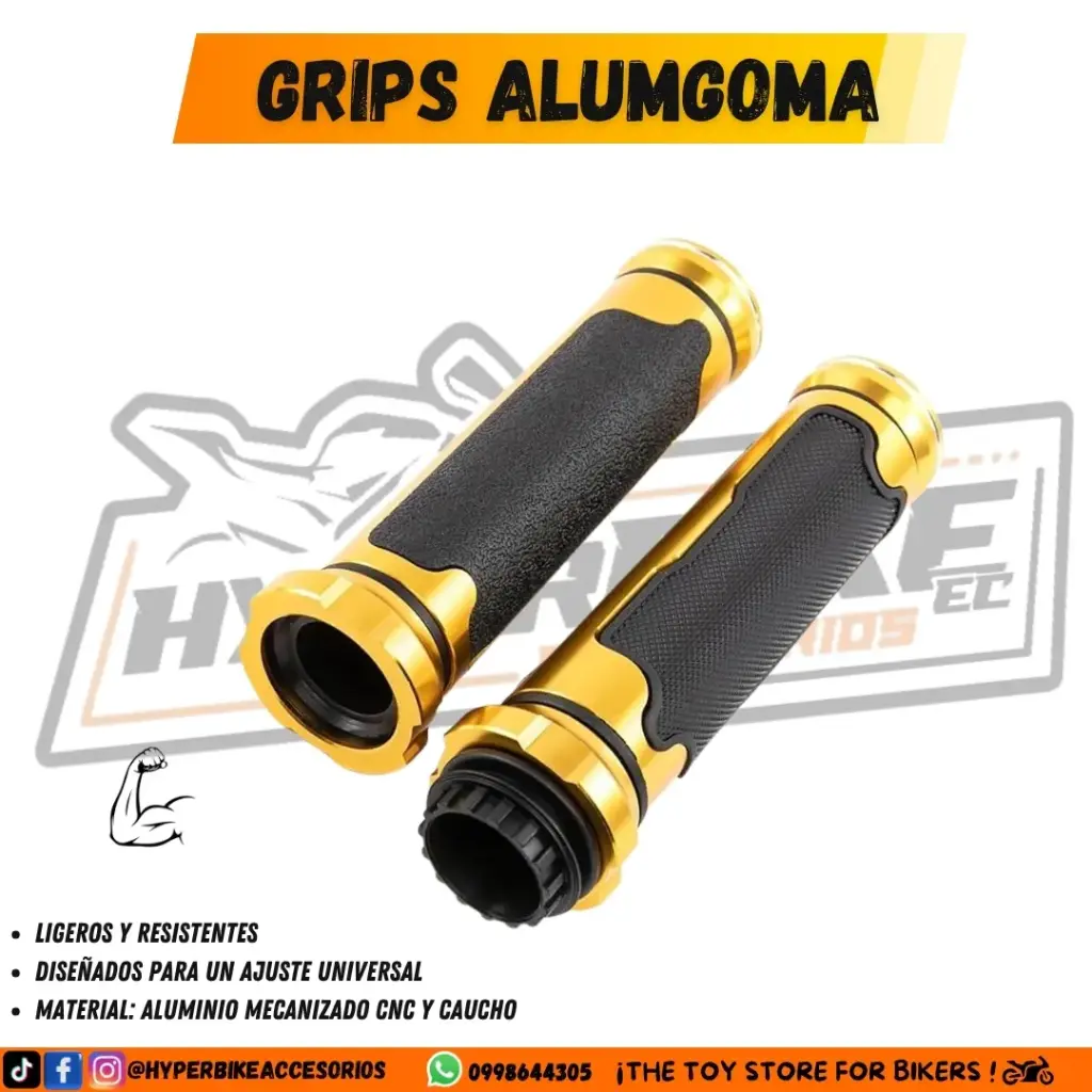 Grips Alumgomo Dorado