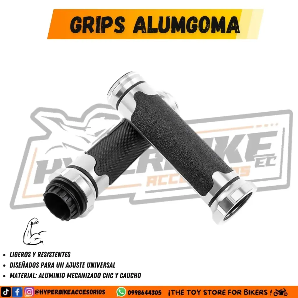 Grips Alumgoma Plata