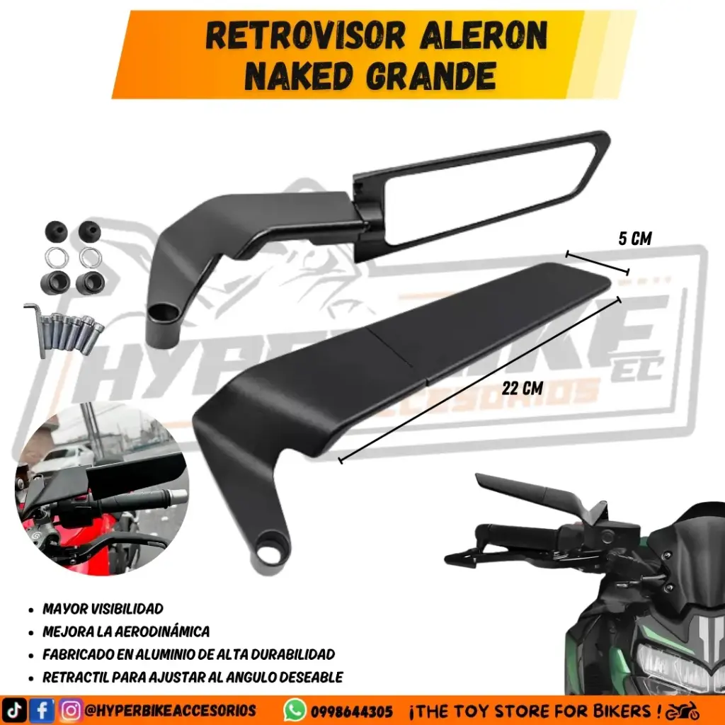 Retrovisores Alerón Naked Grande