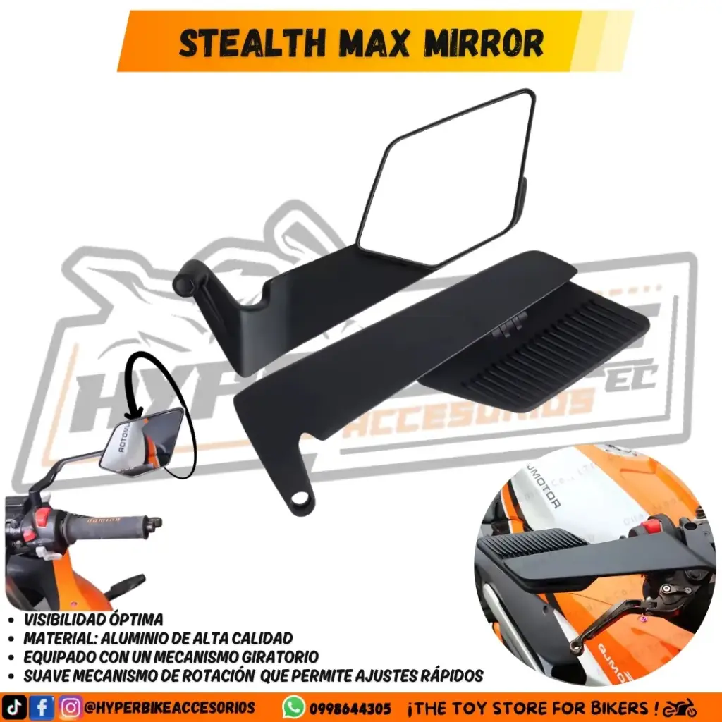 Retrovisores Alerón Stealth Max Mirror