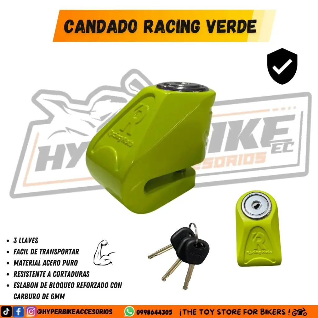 Candado Racing Verde