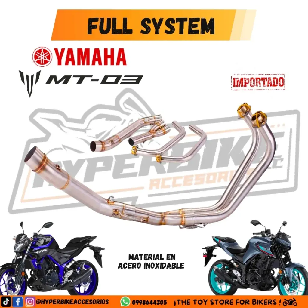 Full System Yamaha MT-03 Acero Inoxidable