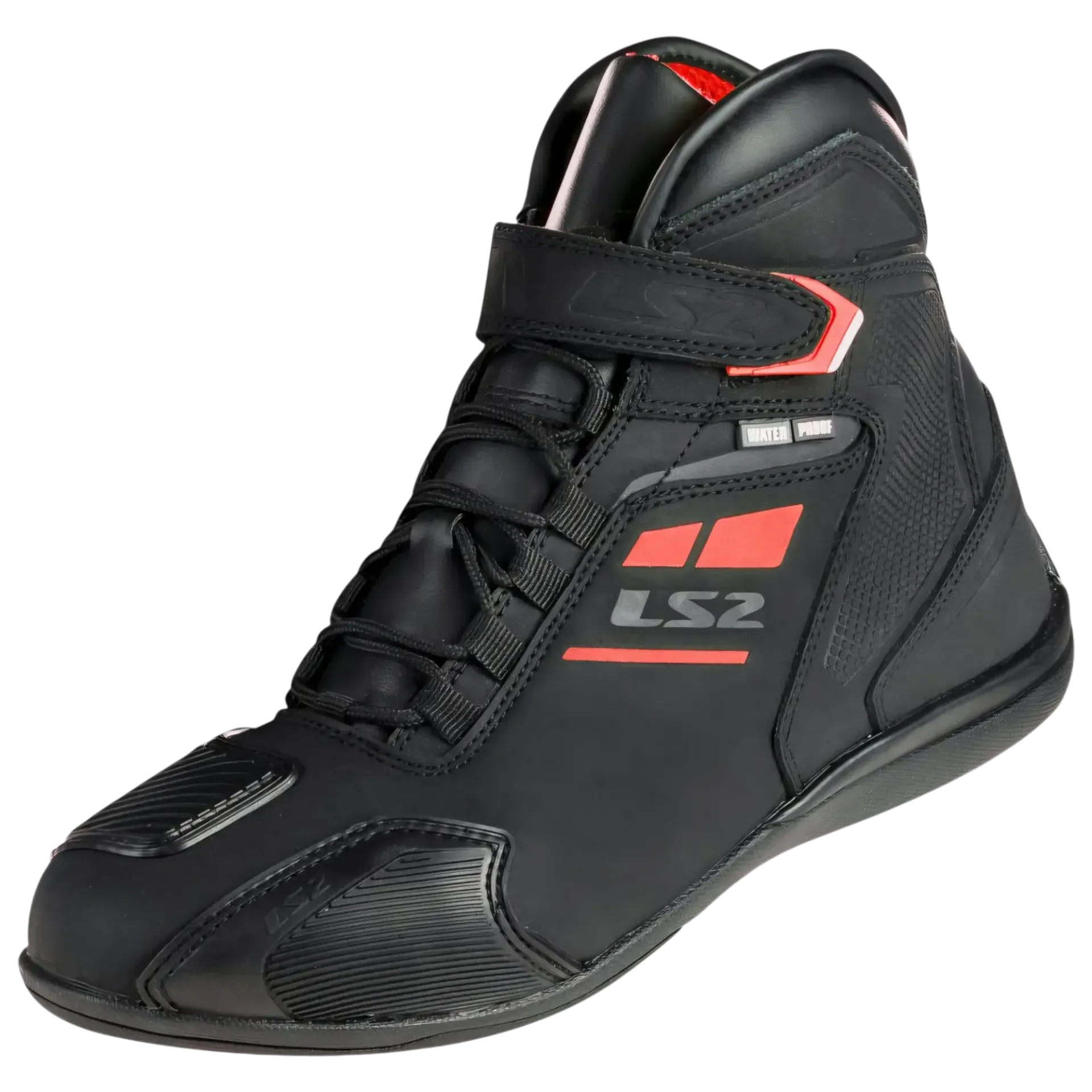 GARRA LADY WP BLACK RED LS2
