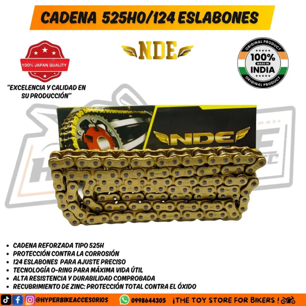Cadena NDE 525H/124L