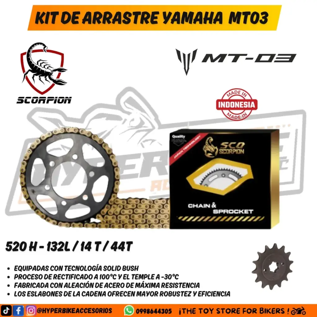 Kit de Arrastre Yamaha MT03