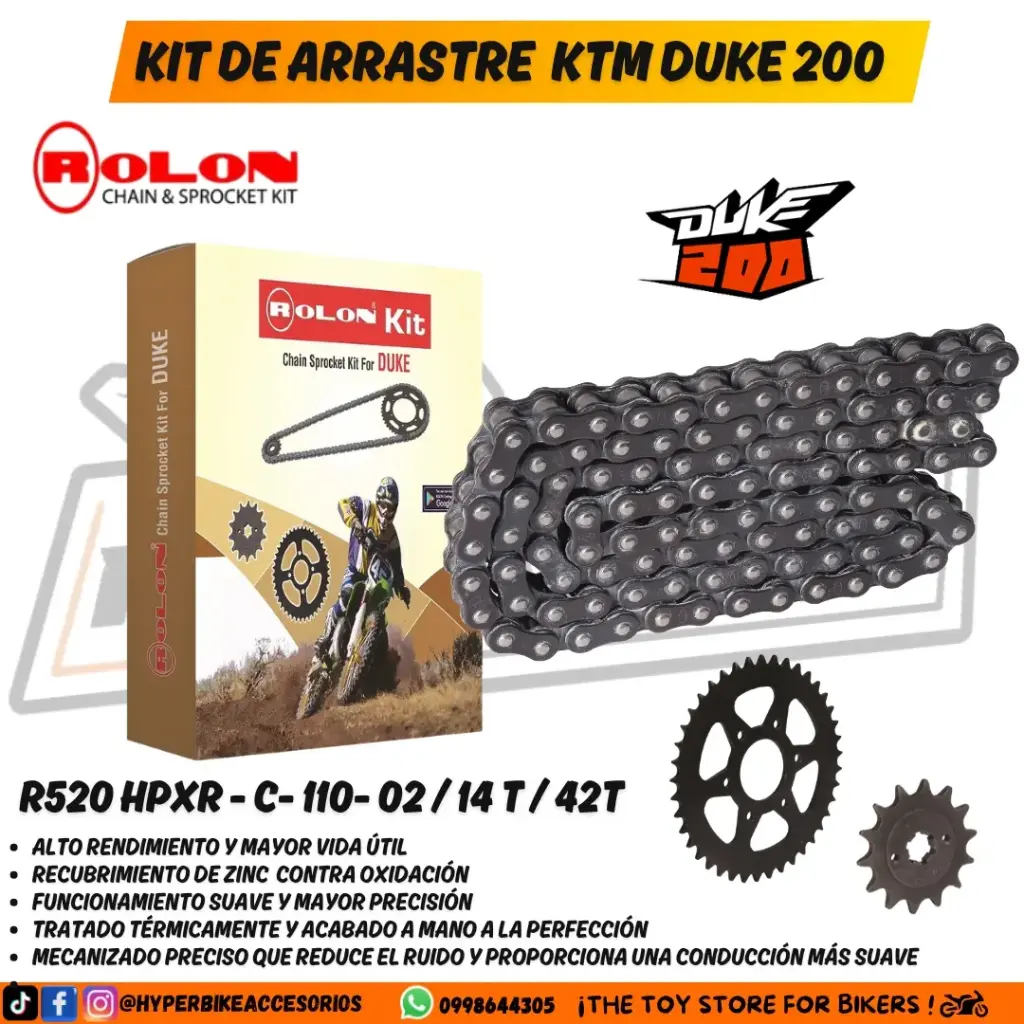 Kit de Arrastre KTM DUKE 200
