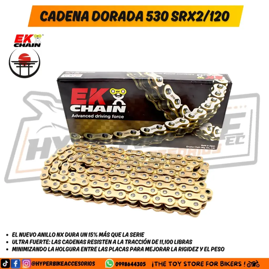 Cadena EK CHAIN 530 SRX2/120