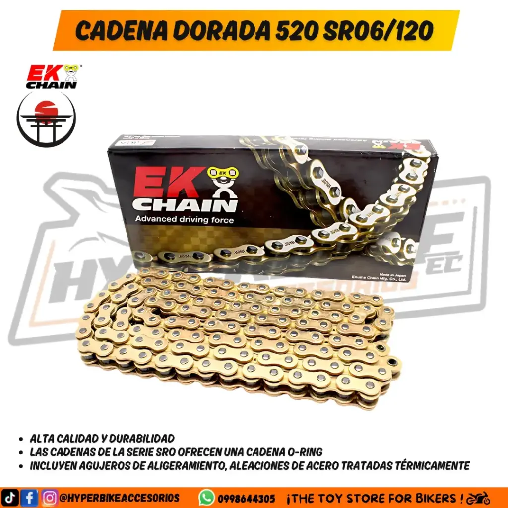 Cadena Dorada EK CHAIN 520 SRO6/120