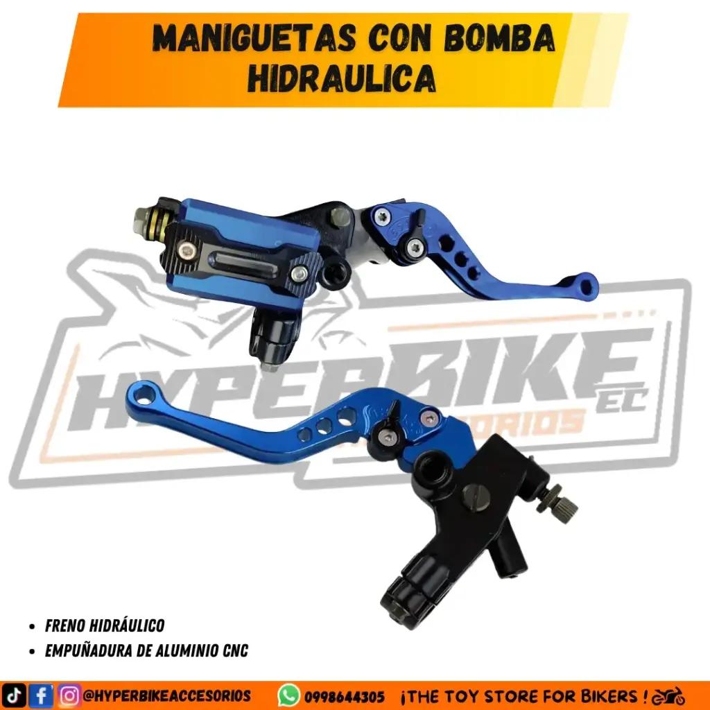 Maniguetas con Bomba Hidráulica Azul