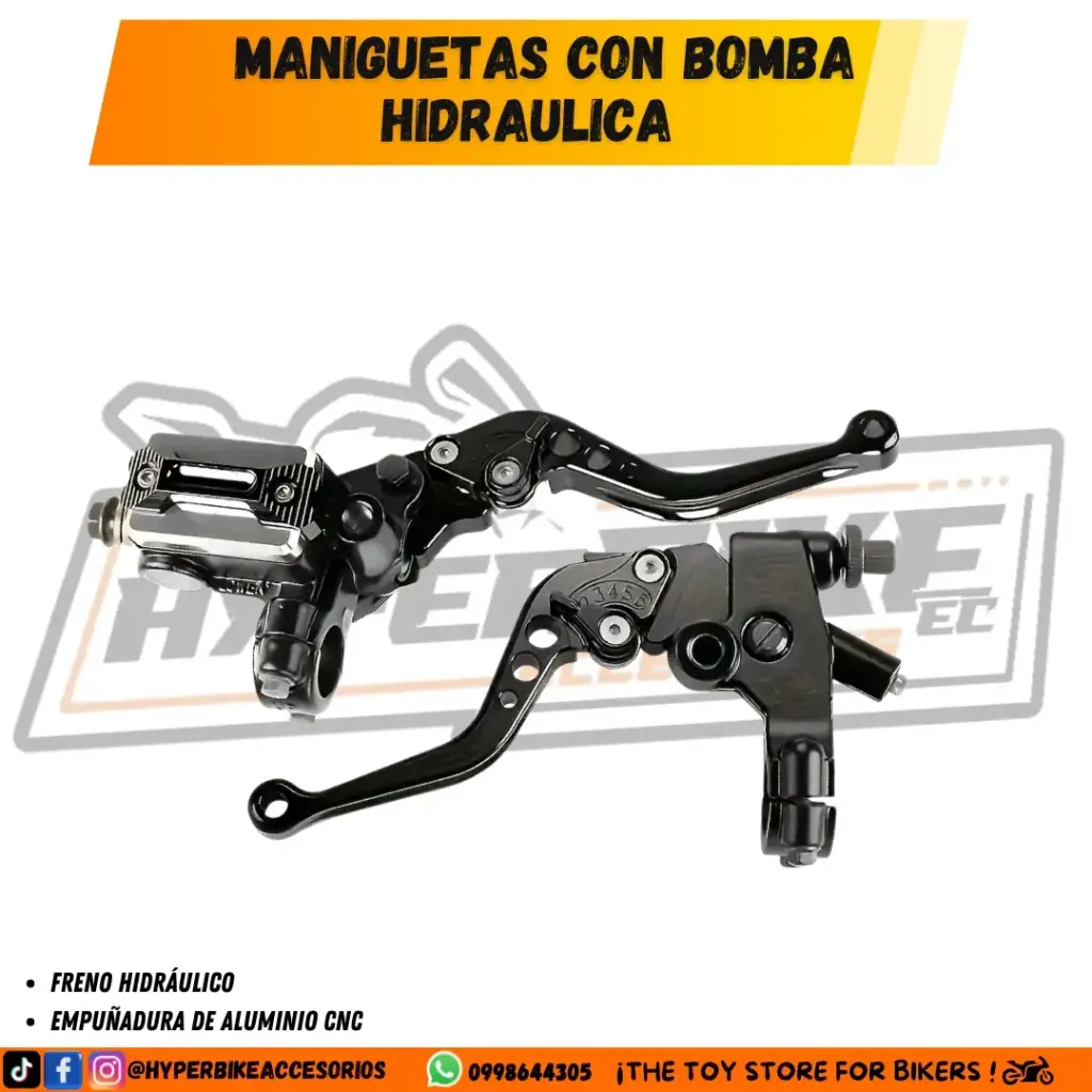 Maniguetas con Bomba Hidráulica Negro