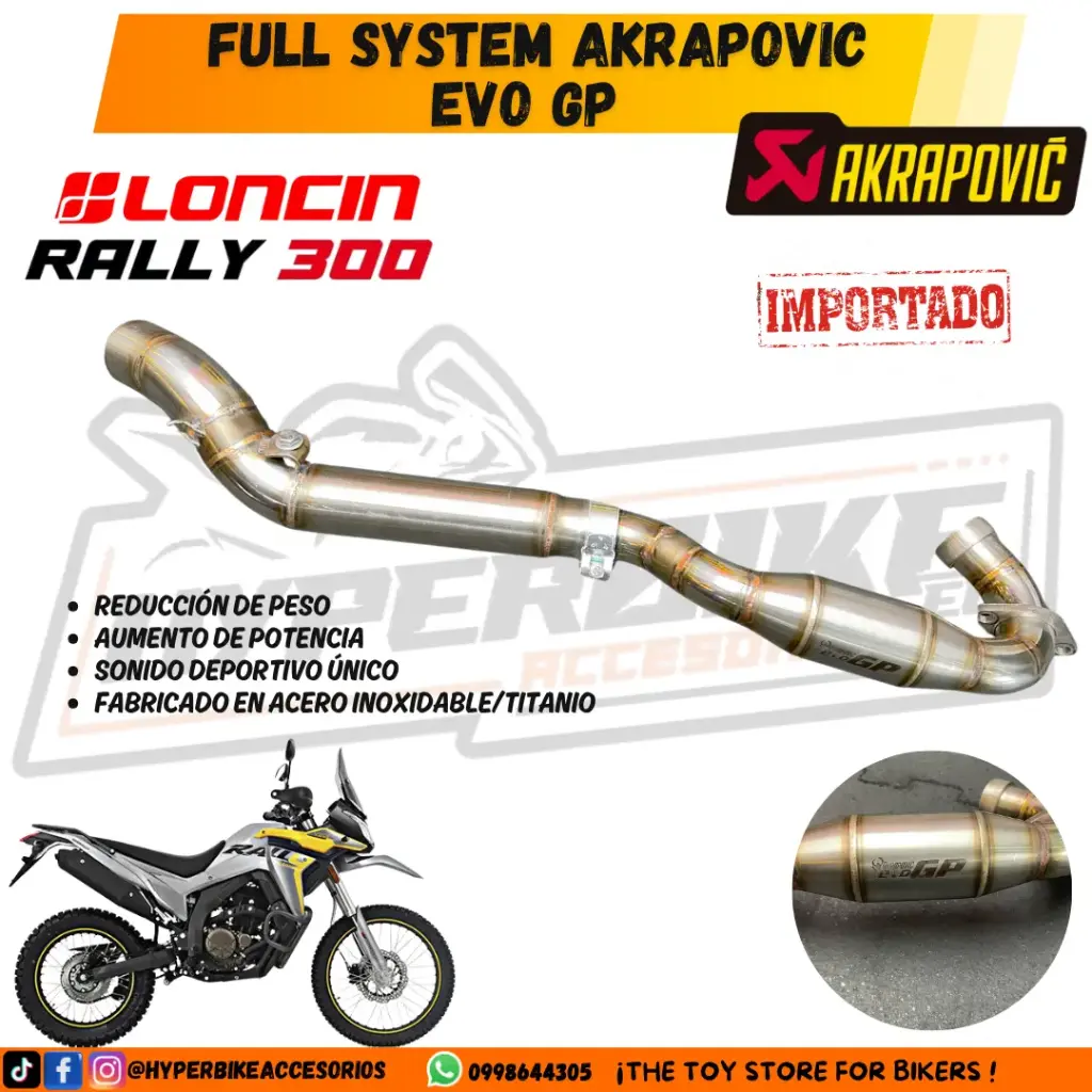 Full System Akrapovic  EVO GP