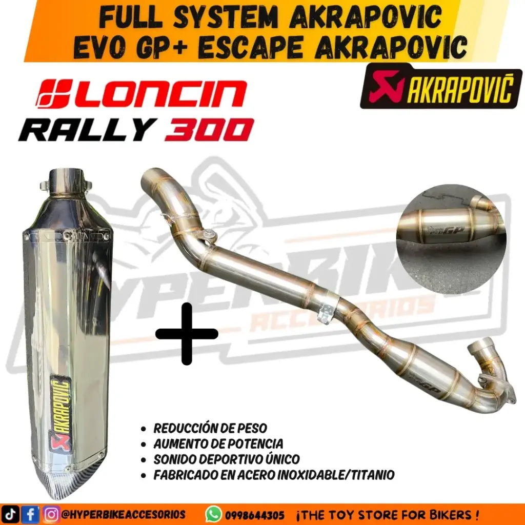 Full System Akrapovic  EVO GP+Escape Akrapovic