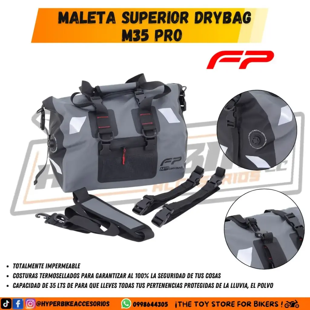 Maleta Superior Drybag M35 PRO Negro