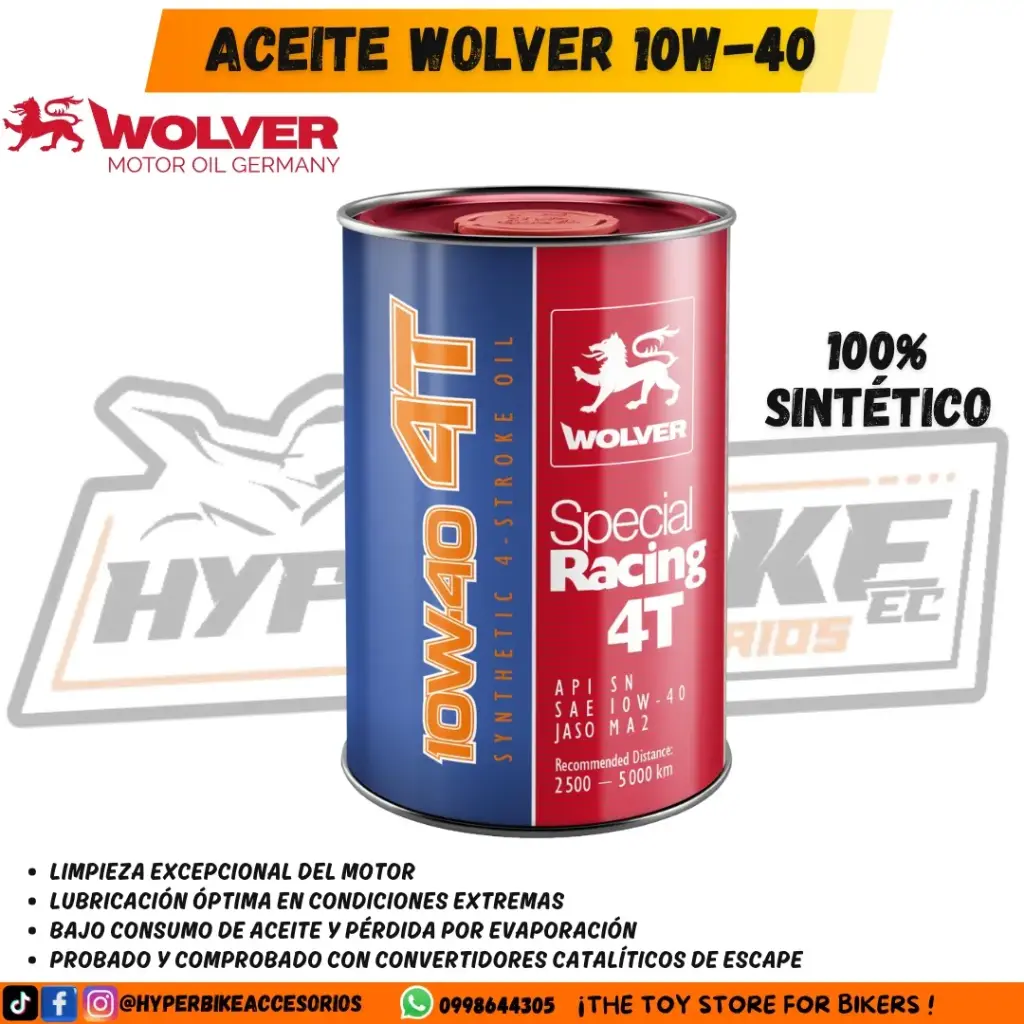Aceite Wolver 10W40