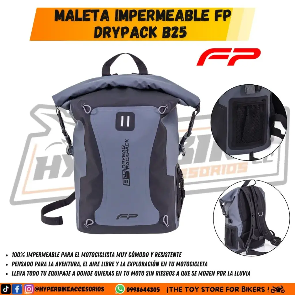 Maleta Drypack B25 Gris/Negro