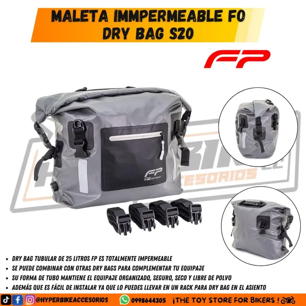 Maleta Impermeable FP Drybag S20 Negri/Gris