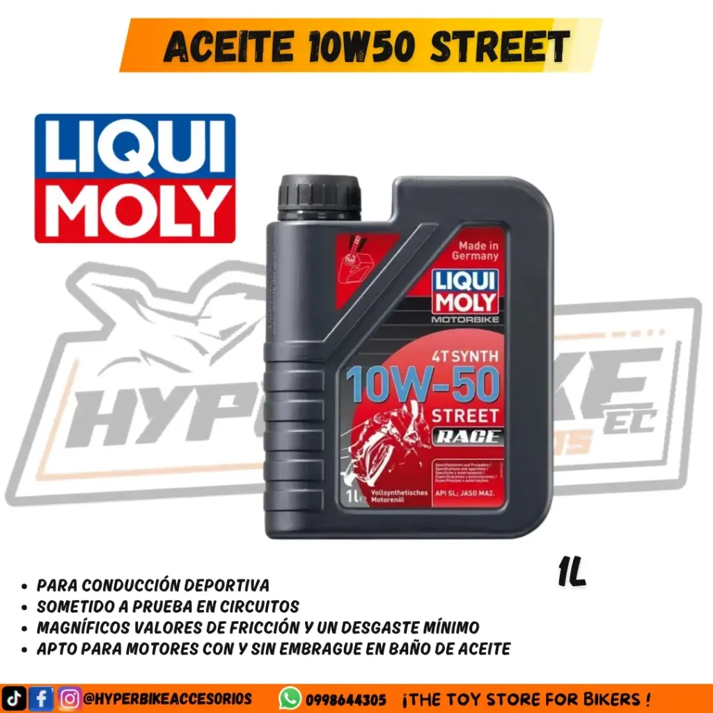 Aceite Liqui Moly 10W50 RACE