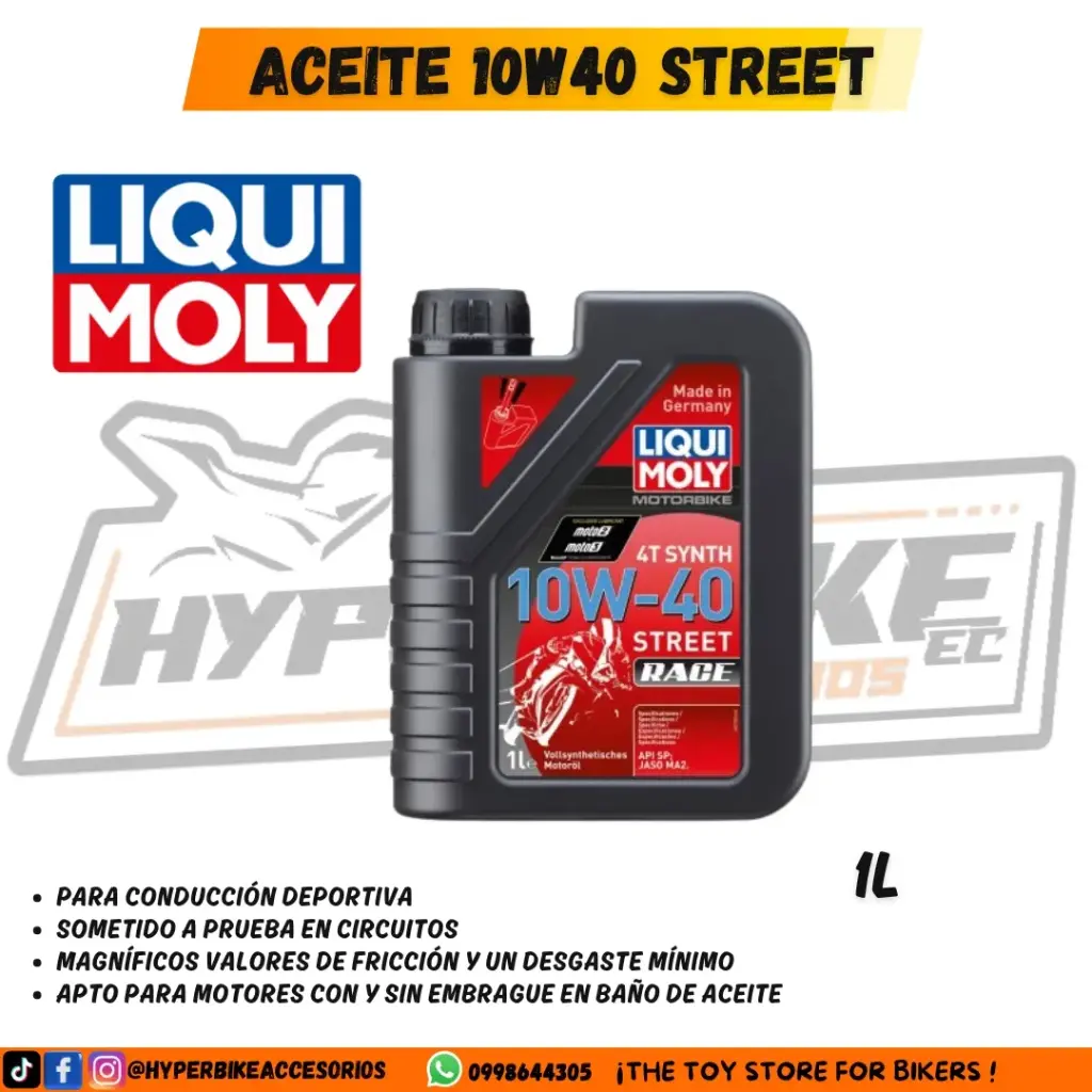 Aceite Liqui Moly 10W40 RACE