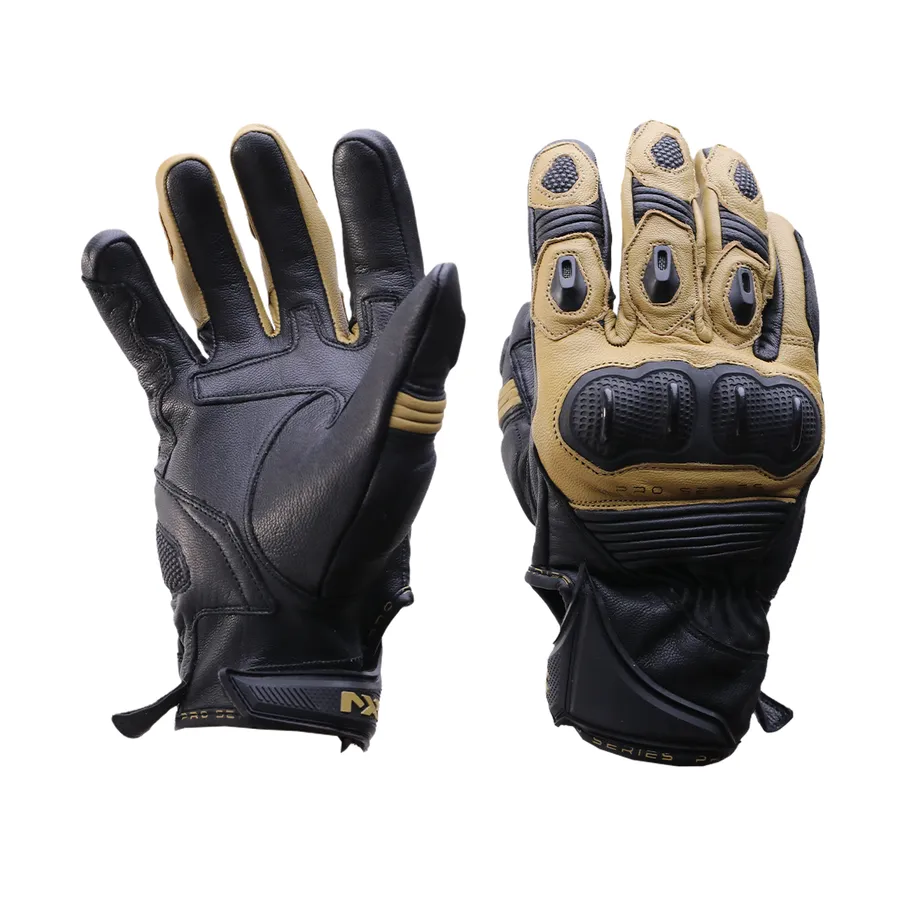 GUANTE VOLCANO NEGRO/MOSTAZA (M)