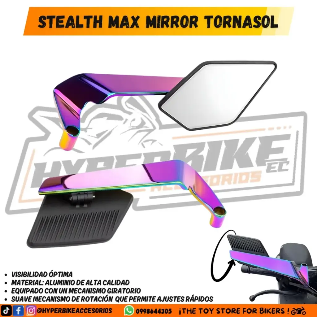 Retrovisores Stealth Max Mirror Tornasol