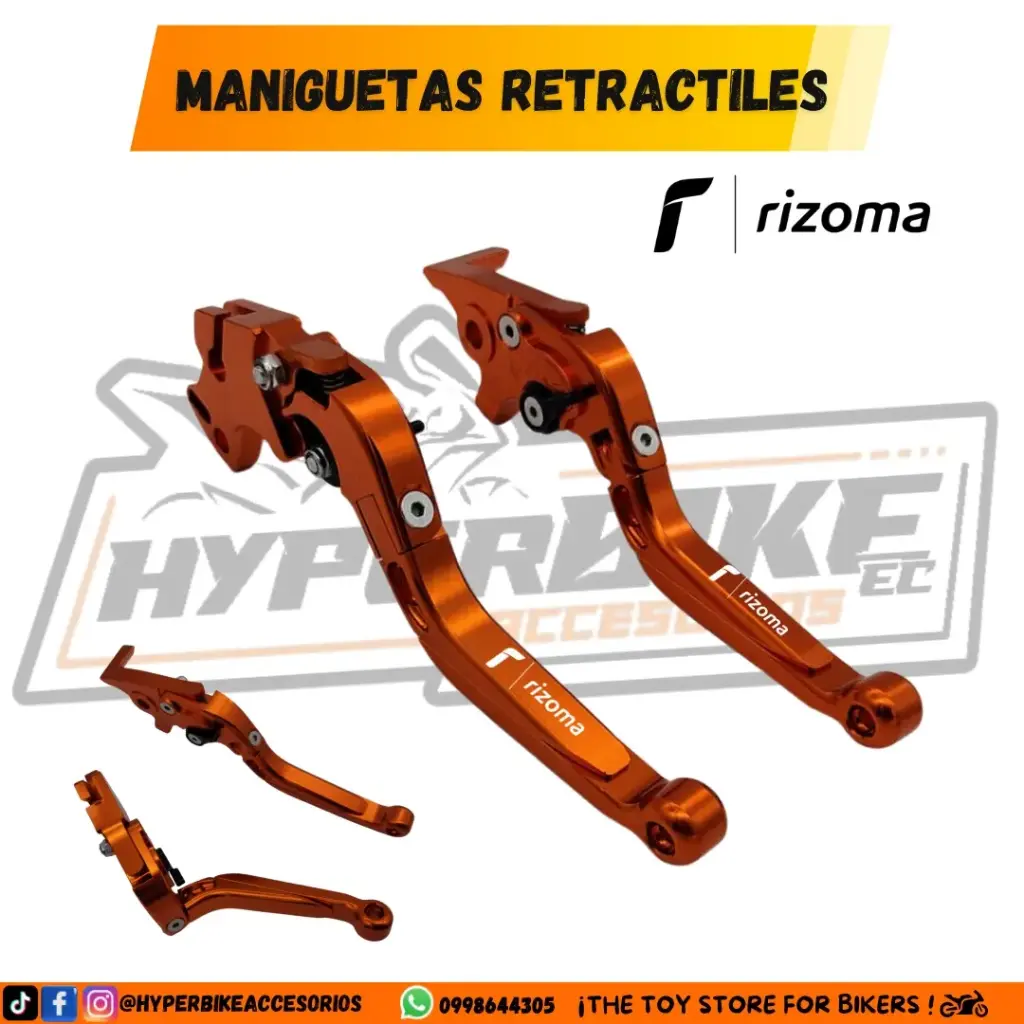 Maniguetas Retractiles Naranja