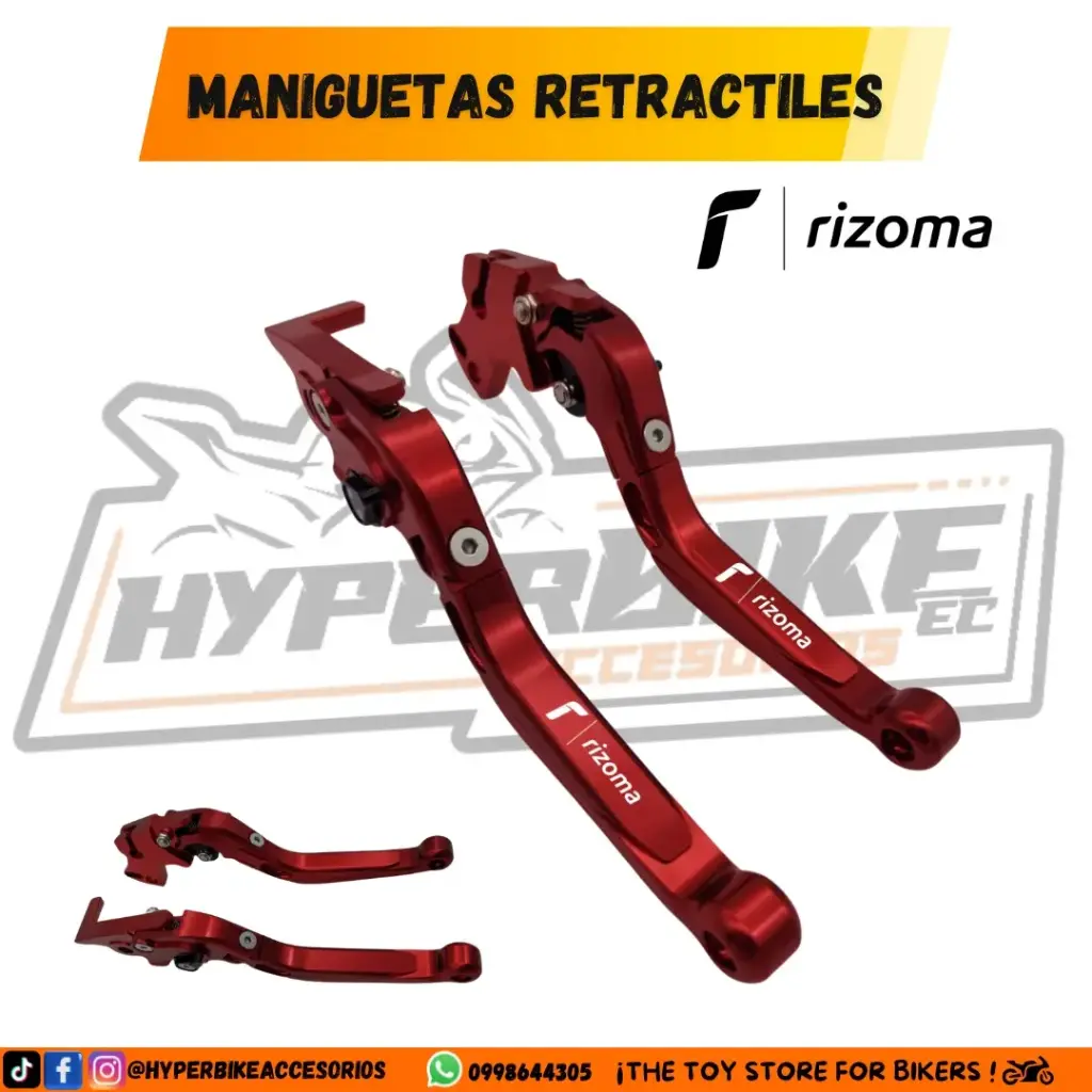 Maniguetas Retractiles Rojas