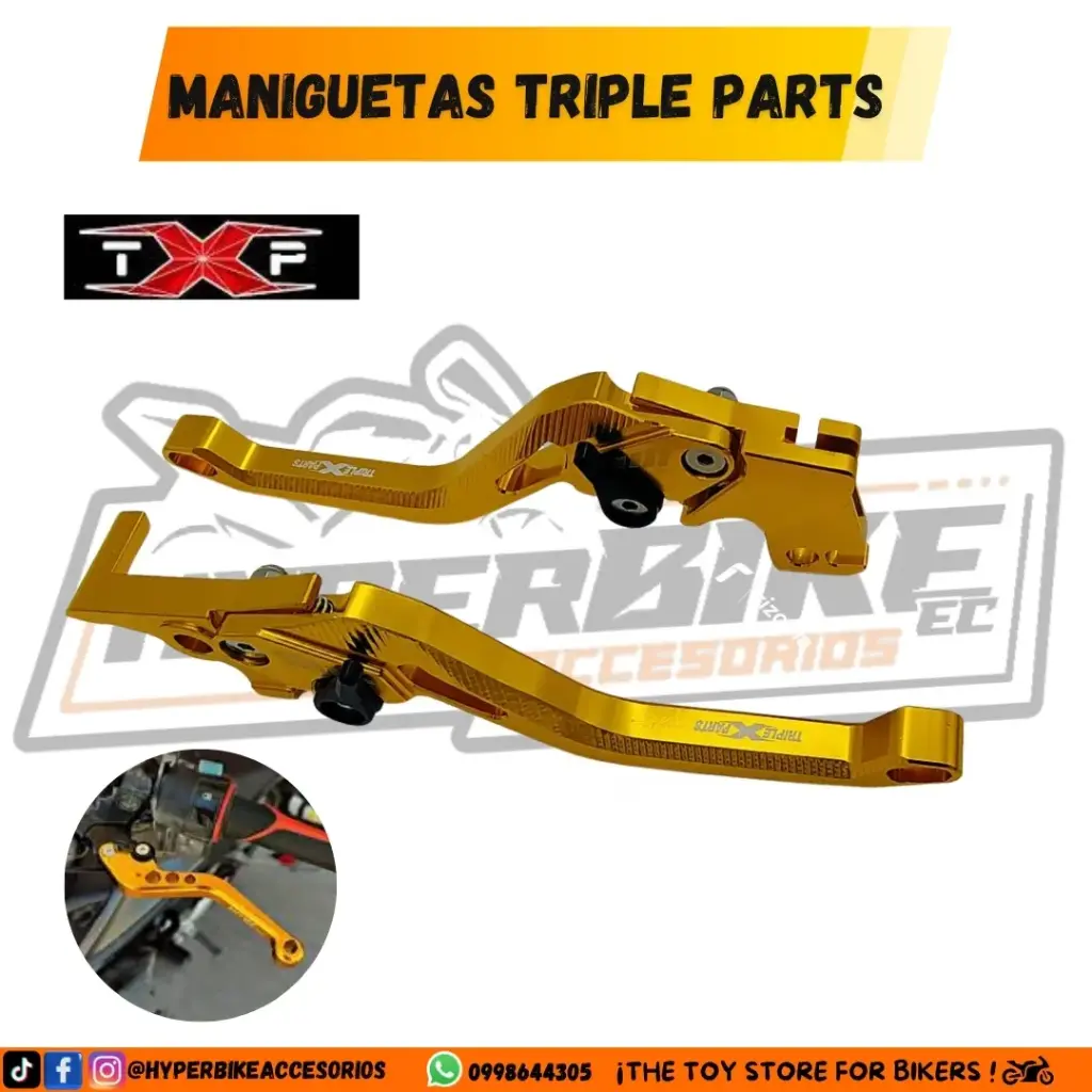 Maniguetas Triple Parts Doradas