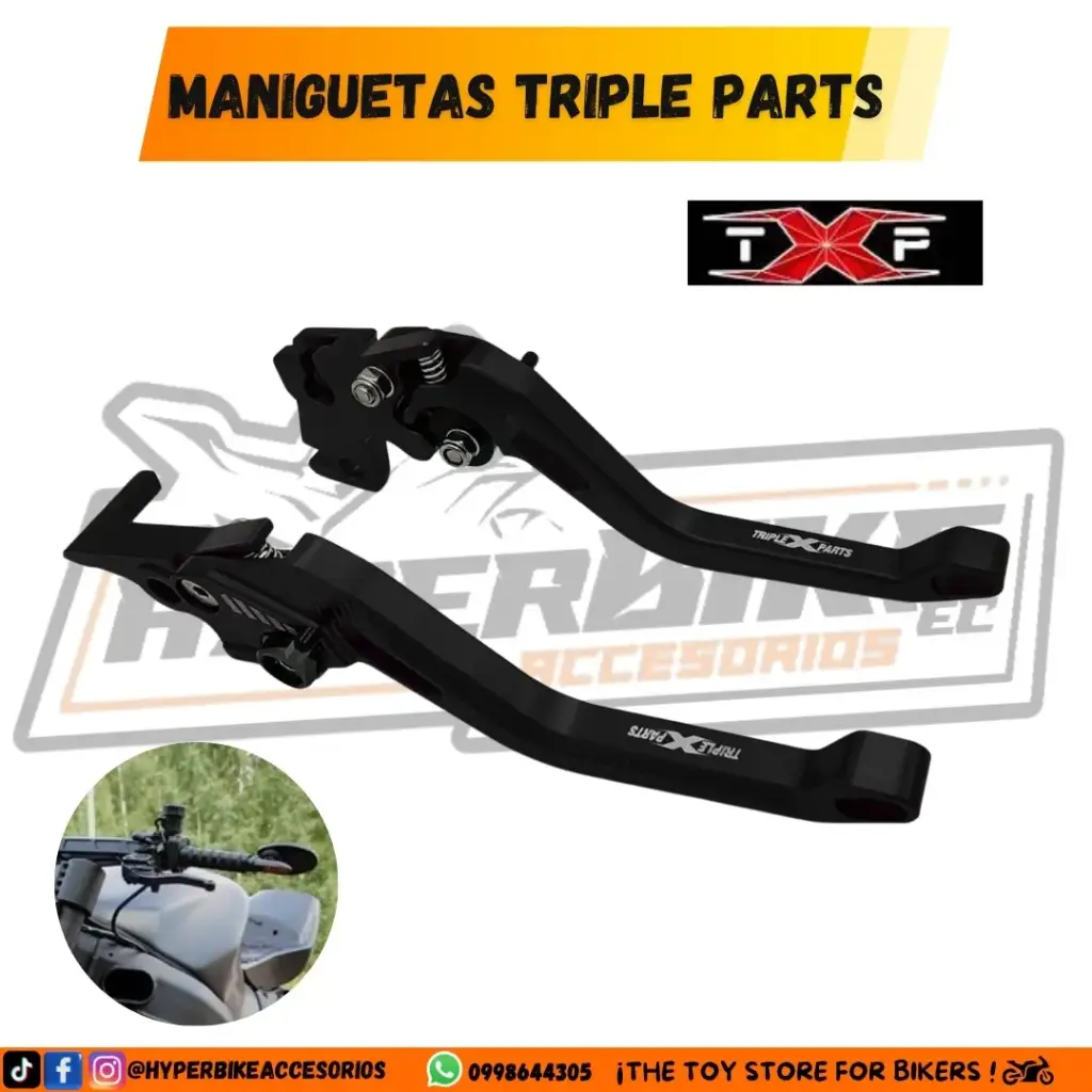 Maniguetas Triple Parts Negro