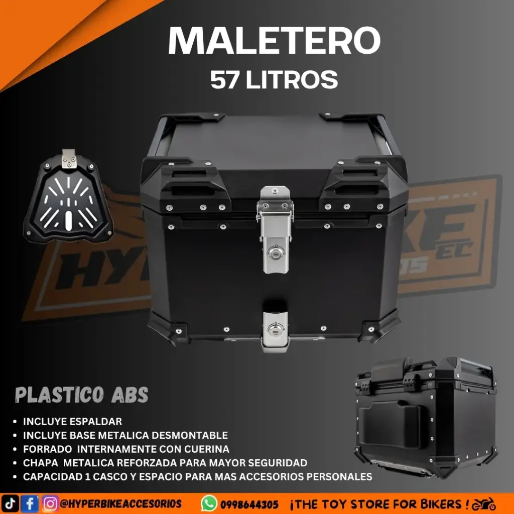 Maletero Plástico 57L