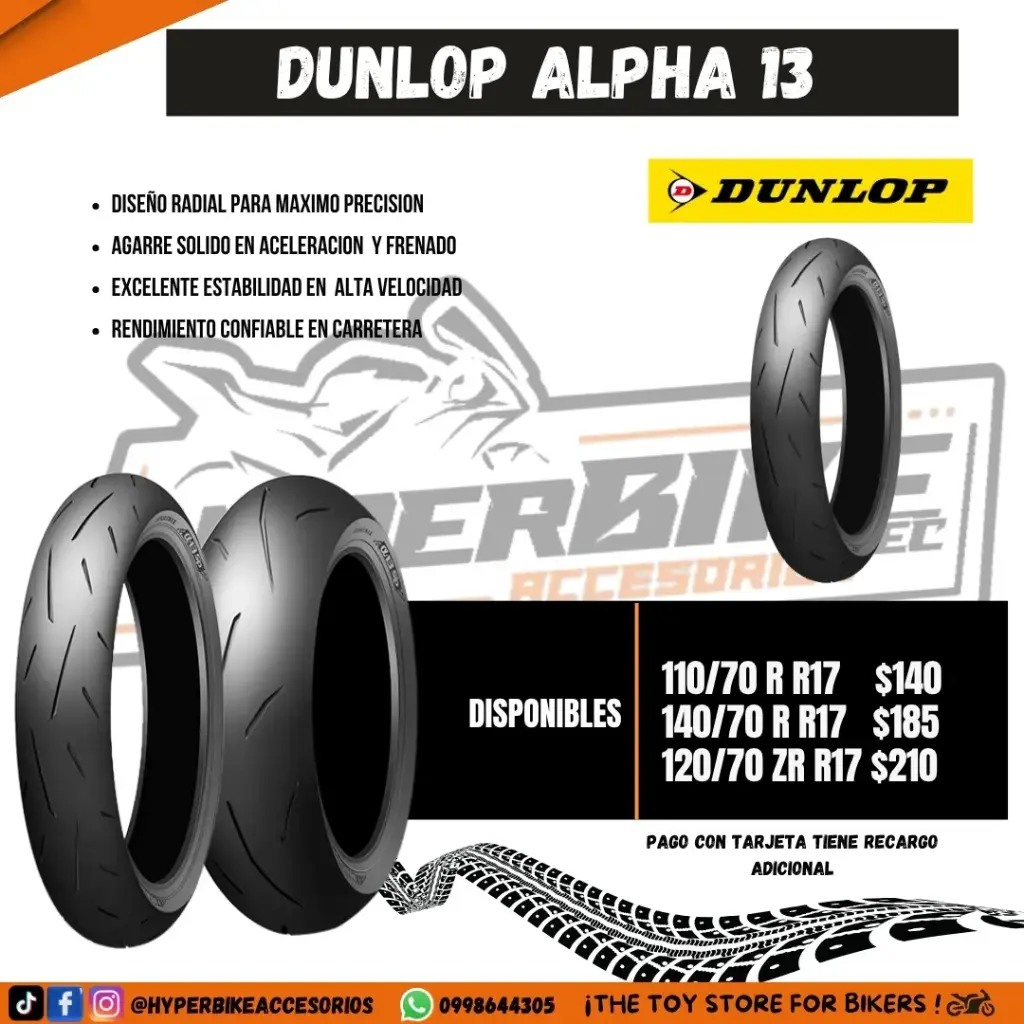 Neumáticos Dunlop Alpha 13