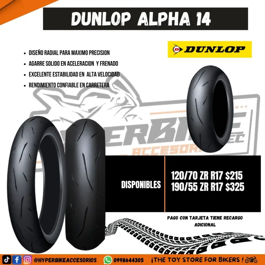 Neumáticos Dunlop Alpha 14