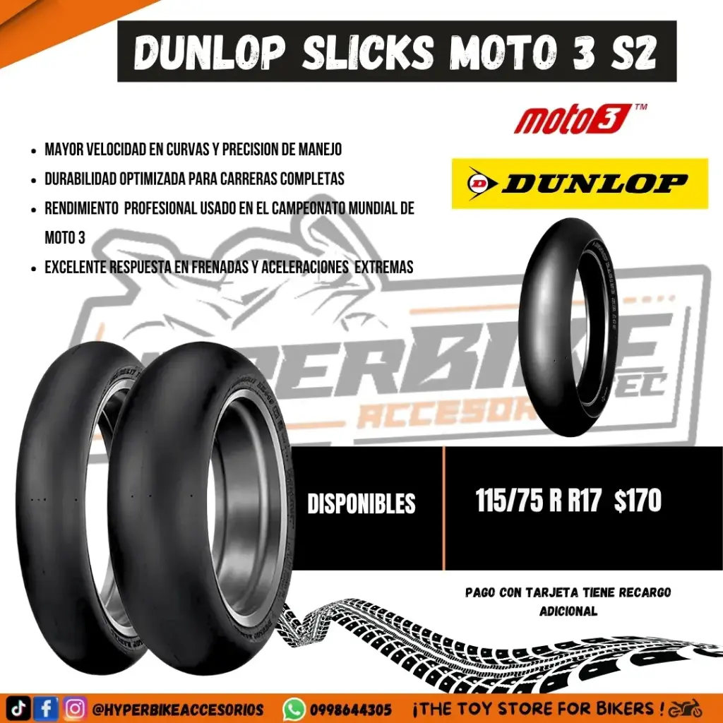 Neumáticos Dunlop Slicks Moto 3 S2