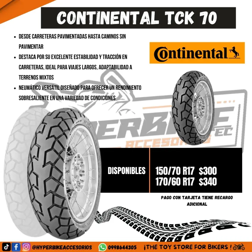 Neumático Continental TCK 70