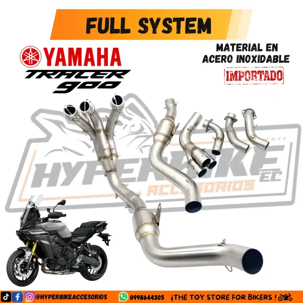 Full System Acero Inoxidable Yamaha Tracer 900