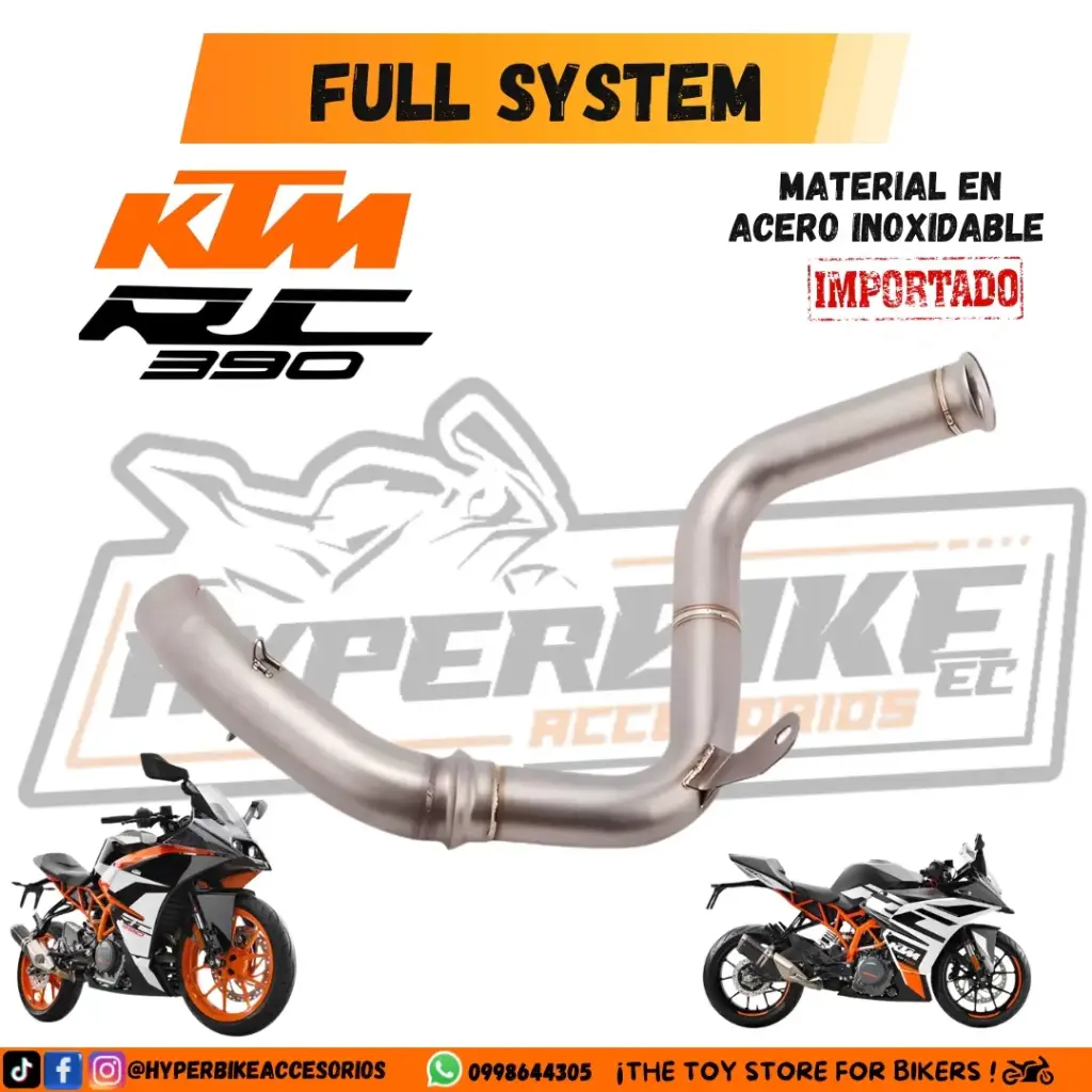 Full System Acero Inoxidable KTM RC 390 2020