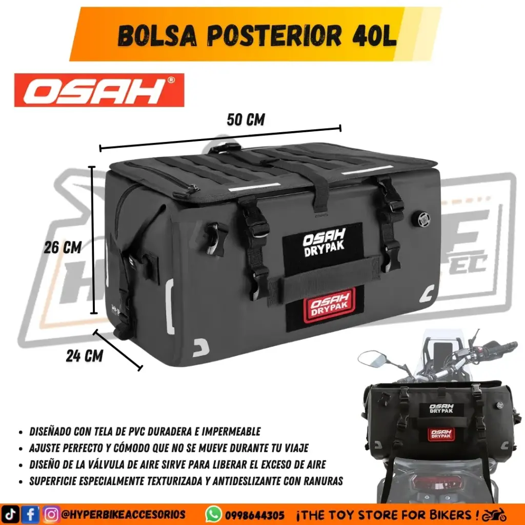 Bolso Posterior 40L