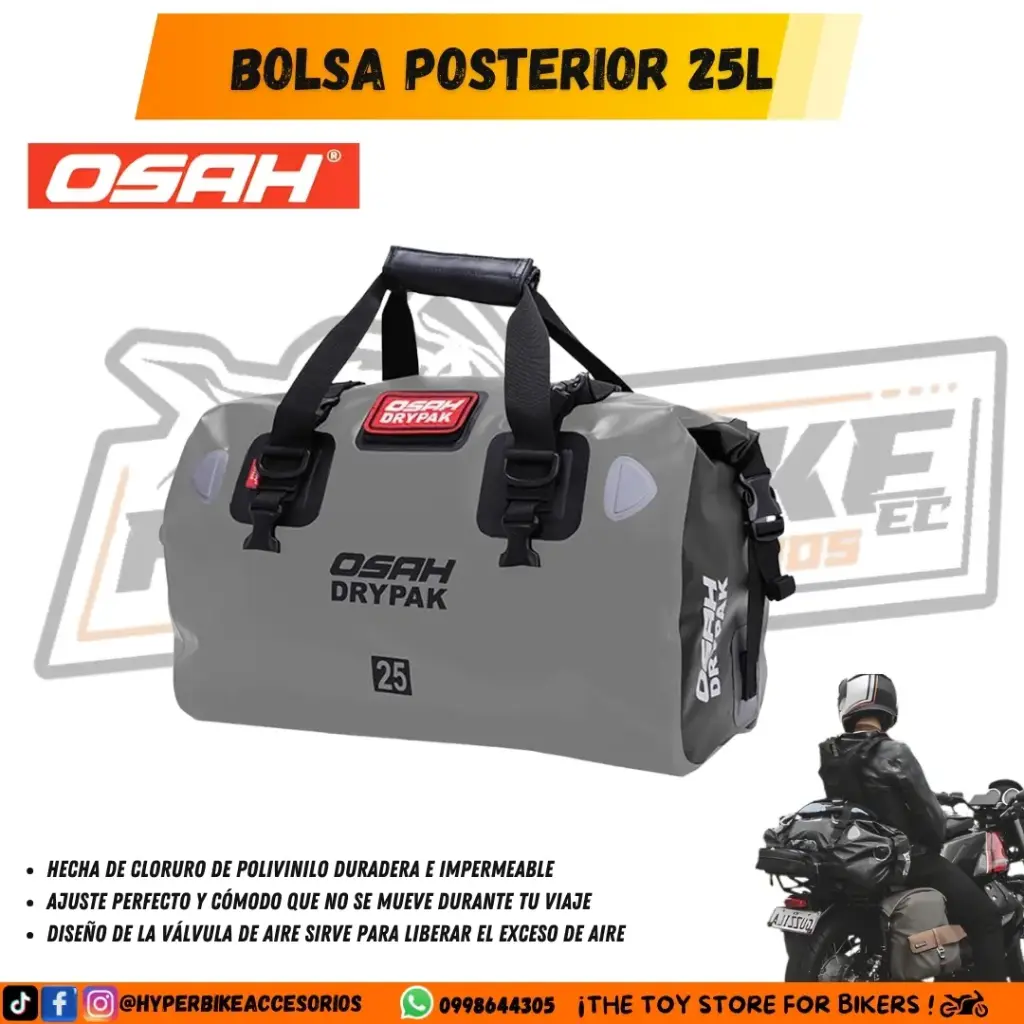 Bolso Posterior 25L Gris