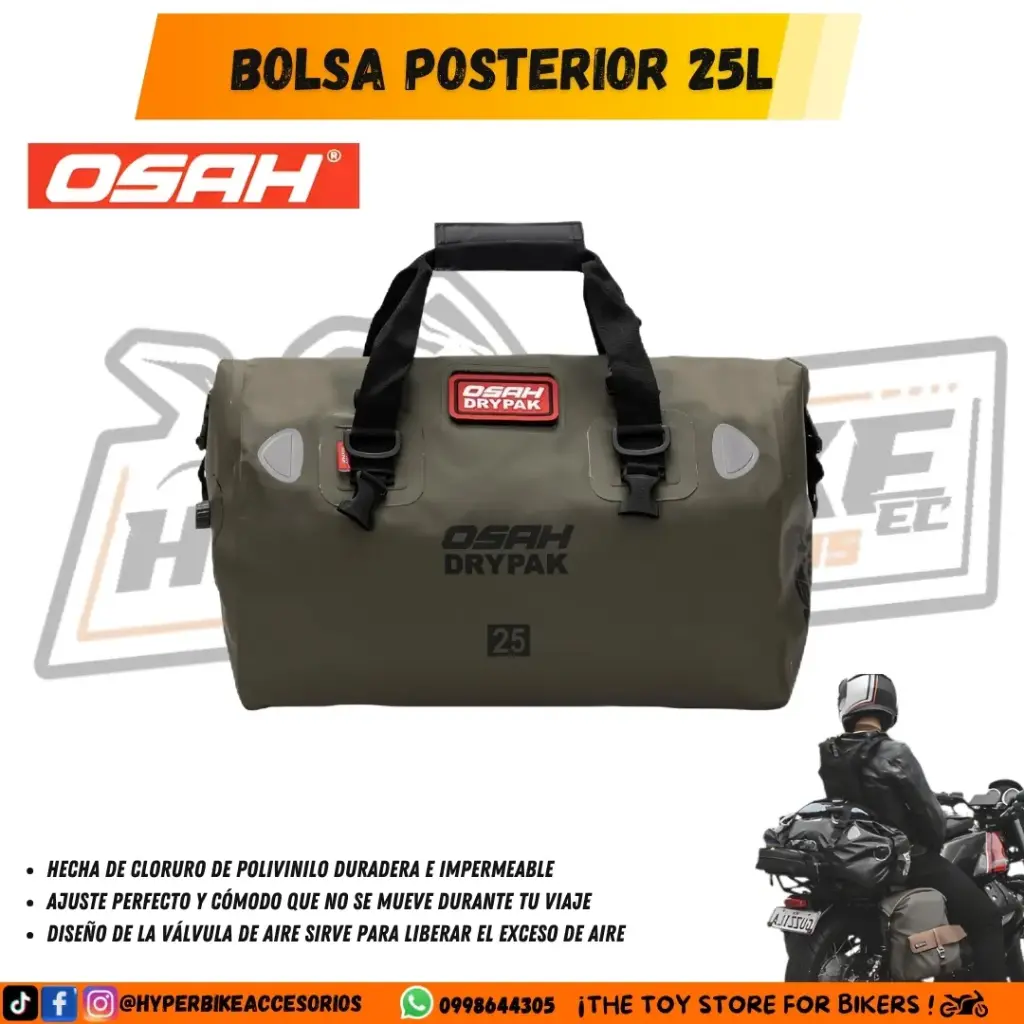 Bolso Posterior Verde 25L