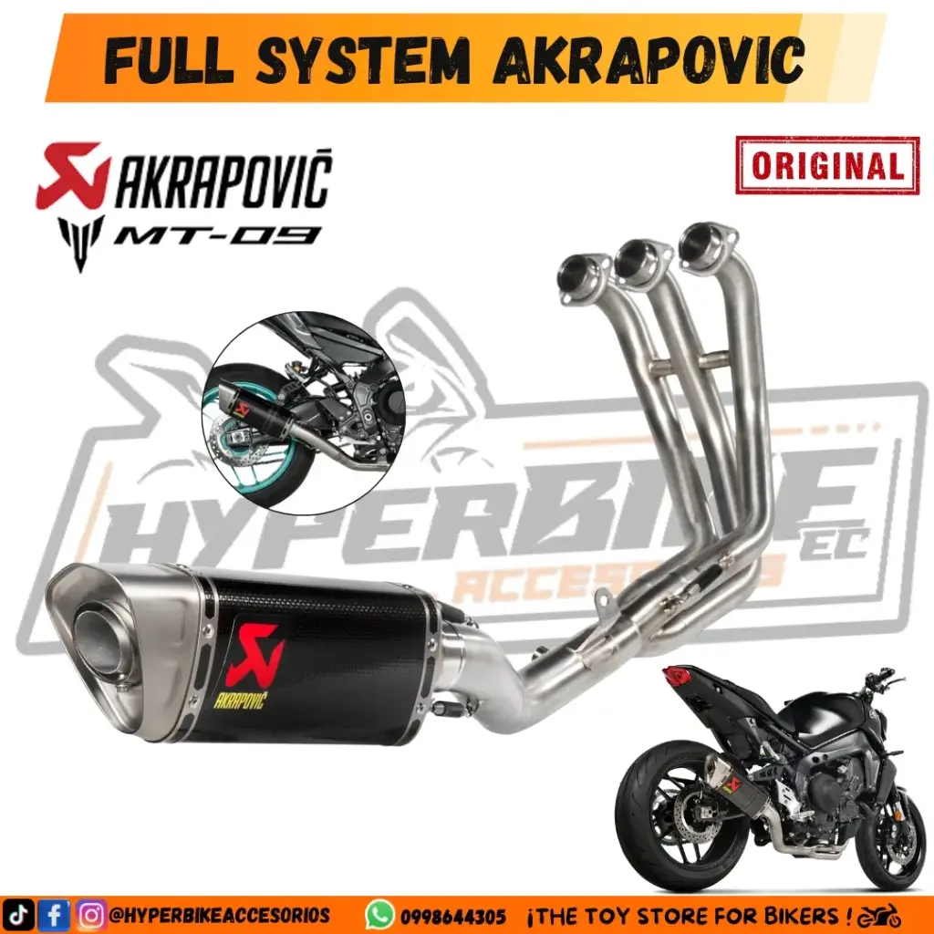 Full System Yamaha Mt-09 Original Akrapovic