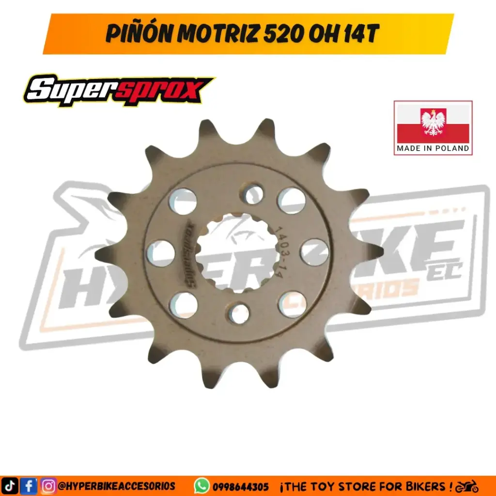 Piñón Motriz| SUPERSPROX 520 OH 14T DUKE 390